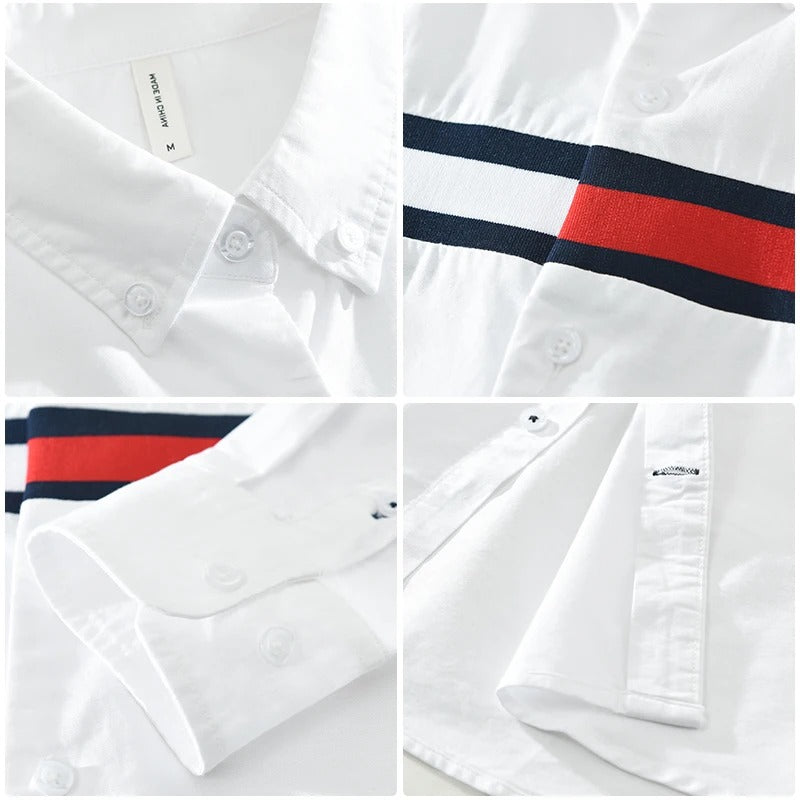 Men Cotton Loose Long Sleeve Shirt (Pack of 2)